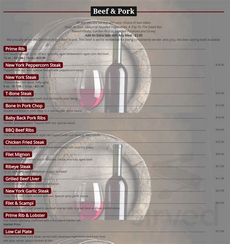 The Fruit Yard menu in Modesto, California, USA