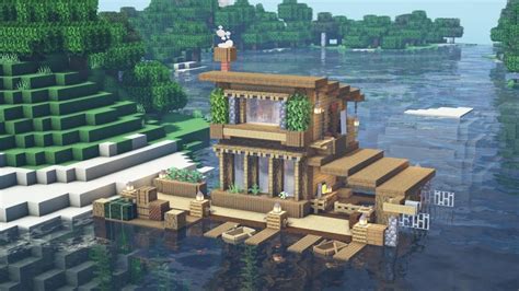 Minecraft Tutorial - How to Build an Easy Boat House - YouTube