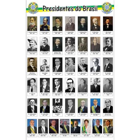 Presidentes Do Brasil Escolar Painel Lona no Shoptime