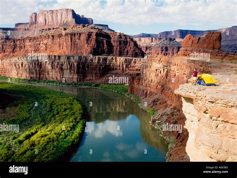 Camping in Canyonlands National Park Utah Stock Photo: 2171826 - Alamy