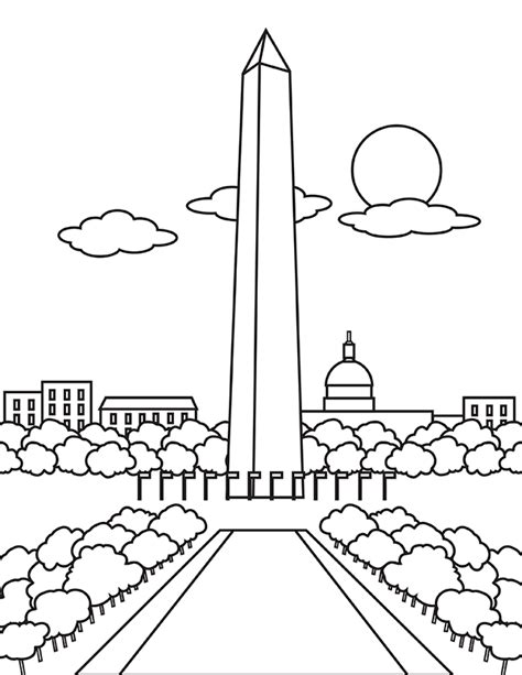Washington Dc Monuments Printable - Free Printable Templates