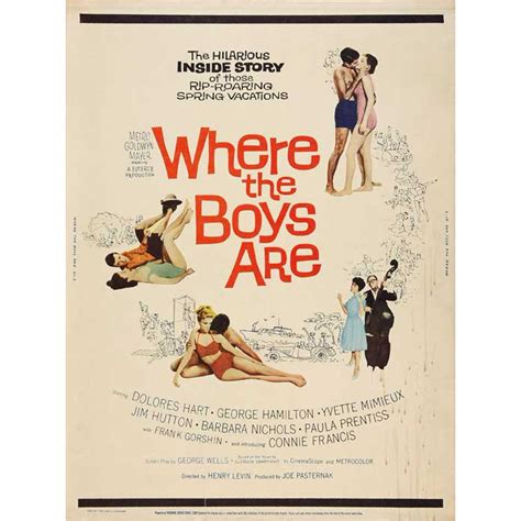 Where the Boys Are - movie POSTER (Style K) (11" x 14") (1961) - Walmart.com - Walmart.com