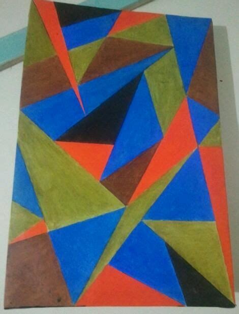 triangles-abstract-painting Painting by Jeffxclusive | Artmajeur