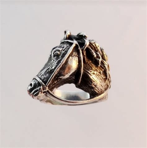 Silver Horse Ring Horse Jewelry in Sterling Silver Animal - Etsy