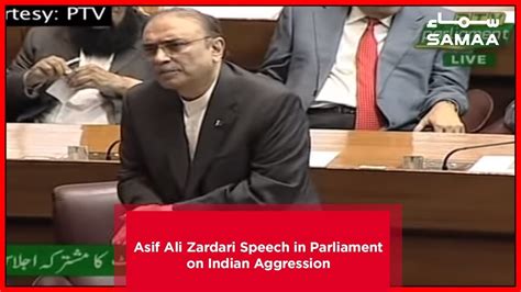 Asif Ali Zardari Speech in Parliament on Indian Aggression | Samaa TV | March 01, 2019 - YouTube