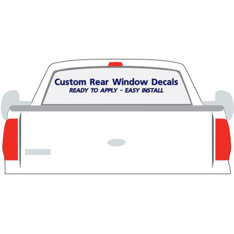 Custom Rear Window Decals, 4" x 48" Custom Prespaced Stickers | VL0403