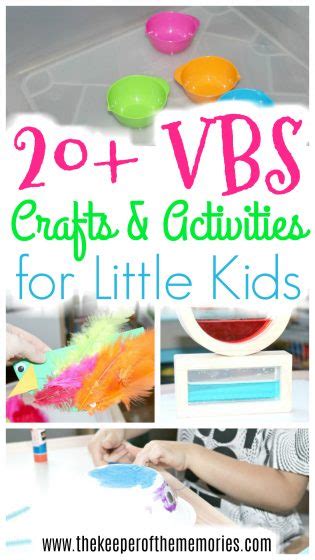 20+ VBS Crafts & Activities for Little Kids - The Keeper of the Memories