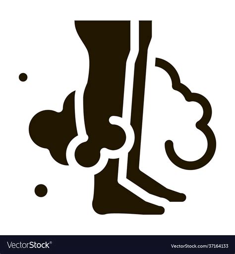 Wash feet with soapy foam icon glyph Royalty Free Vector