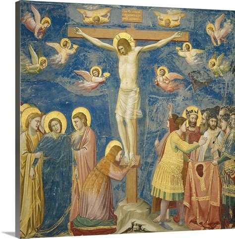 Passion, The Crucifixion, by Giotto, c. 1304-1306. Scrovegni Chapel, Padua, Italy Wall Art ...