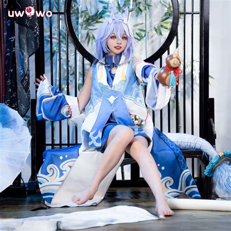 Uwowo Collab Series: Honkai Star Rail Bailu Healer Lady Dragon HSR Cos ...