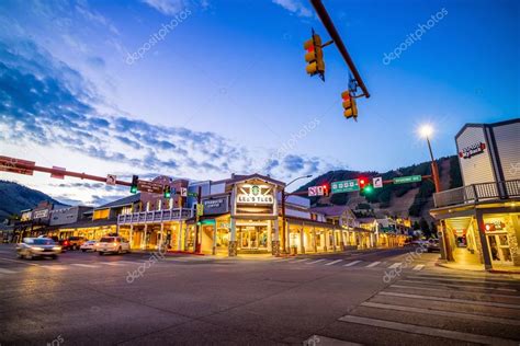 Downtown Jackson Hole in Wyoming USA — Stock Photo © f11photo #121987662