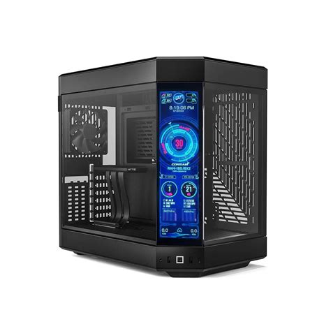 Hyte Y60 Mid-Tower ATX Case + Custom Screen - Black - صندوق مع شاشة | Store 974 | ستور ٩٧٤