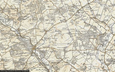 Historic Ordnance Survey Map of Blandford Camp, 1897-1909