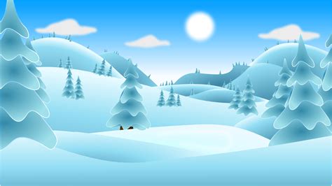 Snowy Winter Landscape Clip Art Image - ClipSafari