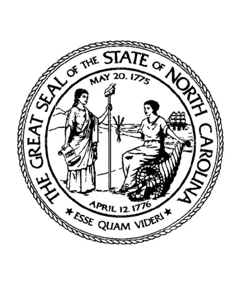 ️North Carolina State Seal Coloring Page Free Download| Gambr.co