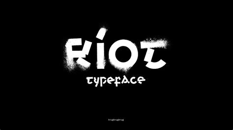 Riot Typeface Free Display Font on Behance