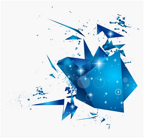 Transparent Blue Abstract Background Png - Blue Geometric Shapes Png ...