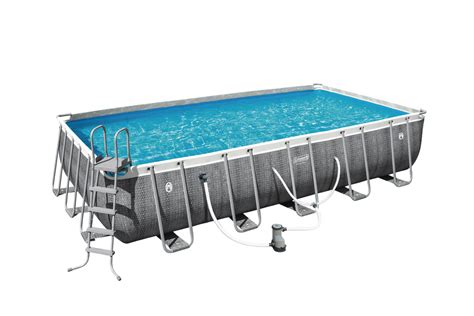 Coleman® Rectangular Steel Frame Swimming Pool with Ladder, 22-ft x 12-ft x 52-in | Canadian Tire