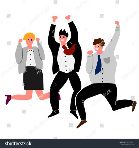 Cartoon Business Characters Isolated Illustration Stock Illustration 1847336017 | Shutterstock