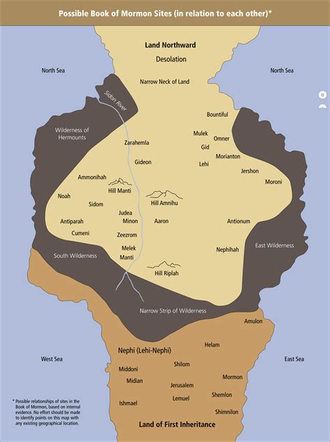 Book of Mormon geography according to the Study Guide for Home-Study Seminary Students : r/exmormon