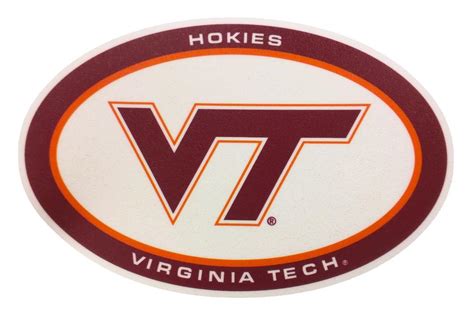 Virginia Tech Oval Decal (6 inch)