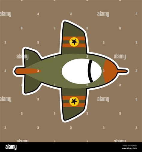 vector cartoon illustration of jet plane Stock Vector Image & Art - Alamy