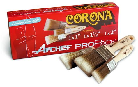 Corona Archer™ 3 Piece Paint Brush Box Set - Paint Shop Brushes