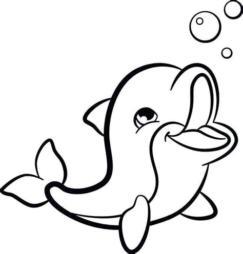 30 Free Dolphin Coloring Pages Printable