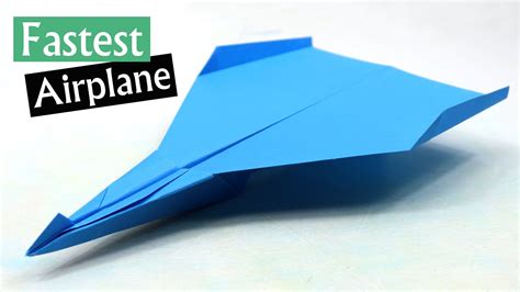 How To Make A Fast Paper Airplane - EASY Paper Airplanes that FLY FAR ...