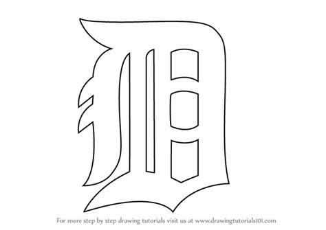 Learn How to Draw Detroit Tigers Logo (MLB) Step by Step : Drawing ...