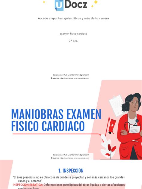 Examen Fisico Cardiaco 174754 Downloable 3180910 | PDF | Tórax ...