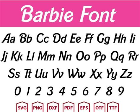 Barbie Font Svg, UPP618 | UPPLOP Graphics Resources