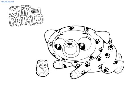 Chip and Potato Coloring Pages - Printbale coloring pages