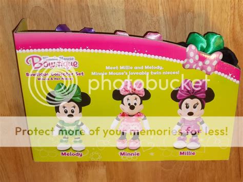 NEW Disney MINNIE MOUSE BOW-TIQUE Collector Set Minnie & Her Nieces ...