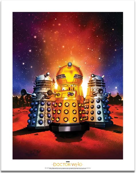 Doctor Who Time Lord Victorious Daleks! Animation Art Print – Merchandise Guide - The Doctor Who ...