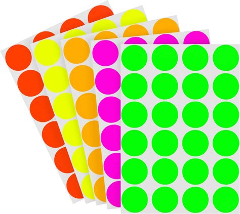 Amazon.com : Avery Removable Print or Write Dot Stickers 3/4 Inch, Assorted Colors, Pack of 1008 ...