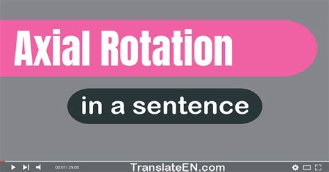 Use "Axial Rotation" In A Sentence