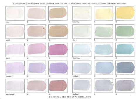 Pastel Paint Colours - Francesca's Paints