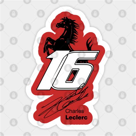 Charles Leclerc Ferrari - Charles Leclerc - Sticker | TeePublic