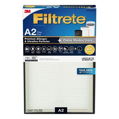 Filtrete Premium Allergen and Ultrafine Particles Size A2 True HEPA Air ...