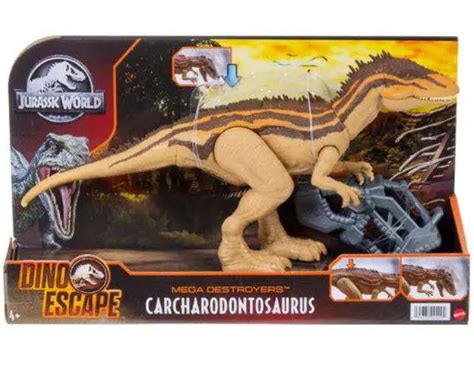 Jurassic World Dino Escape Carcharodontosaurus Action Figure Mega ...