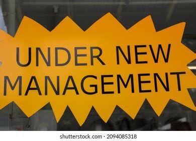 Under New Management Sign Window Stock Photo (Edit Now) 2094085318