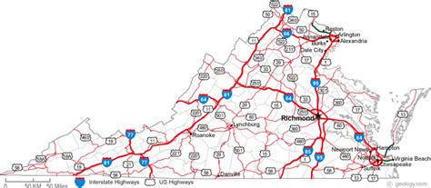 map of Virginia cities | 50 States. Collect the whole set | Pinterest | Virginia, 50 states and ...