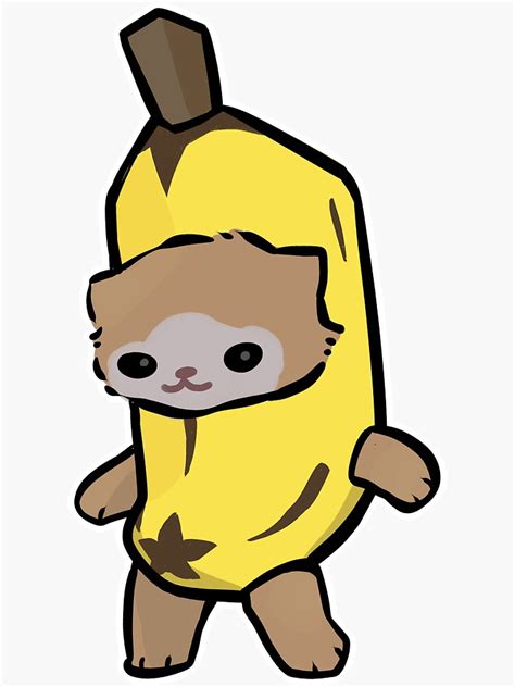 "Cat Banana" Sticker by LetsMakeItReal | Redbubble