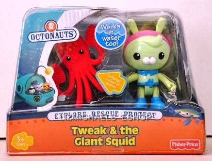 WOW! OCTONAUTS - TWEAK & THE GIANT SQUID Character Figure Water Bath ...