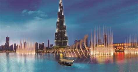 Dubai: Fountain Show and Burj Lake Ride by Traditional Boat | GetYourGuide