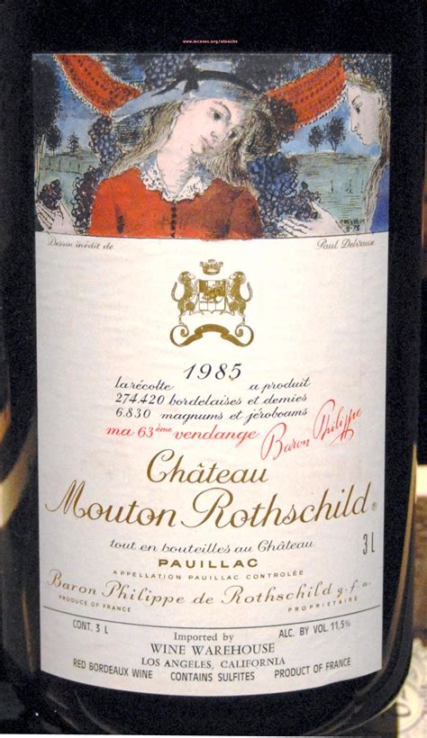 Chateau Mouton Rothschild Label Library