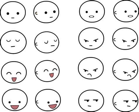 Facial Expressions Clipart