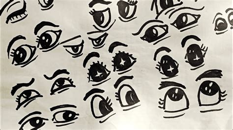 How to draw eye expression#navarasam eye drawing#diffrent eyes - YouTube