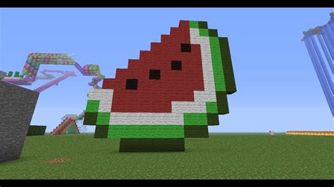 minecraft pixel art tutorial 35: watermelon - YouTube